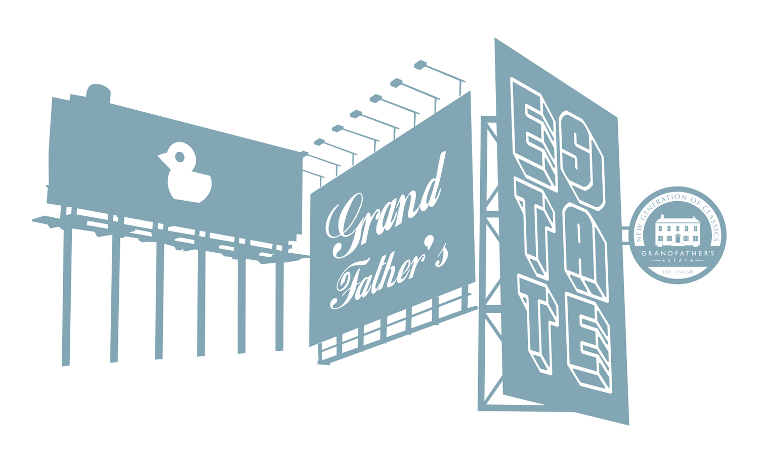 Grand Father's Estate billboard artwork