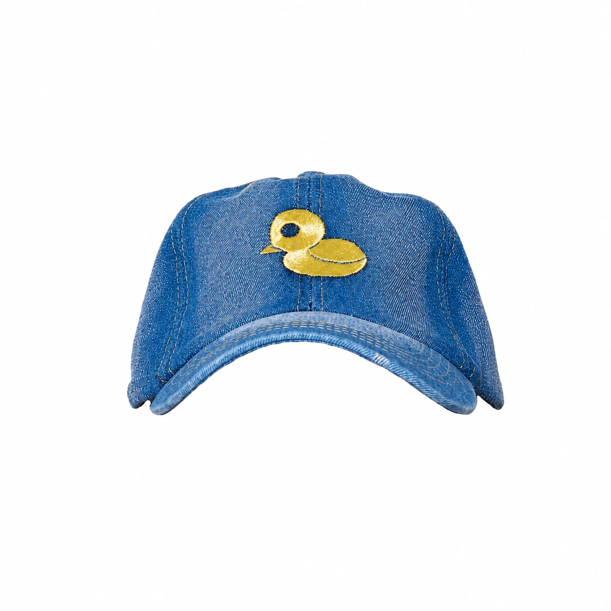 Denim Estate Hat, Gold Duck Embroidery